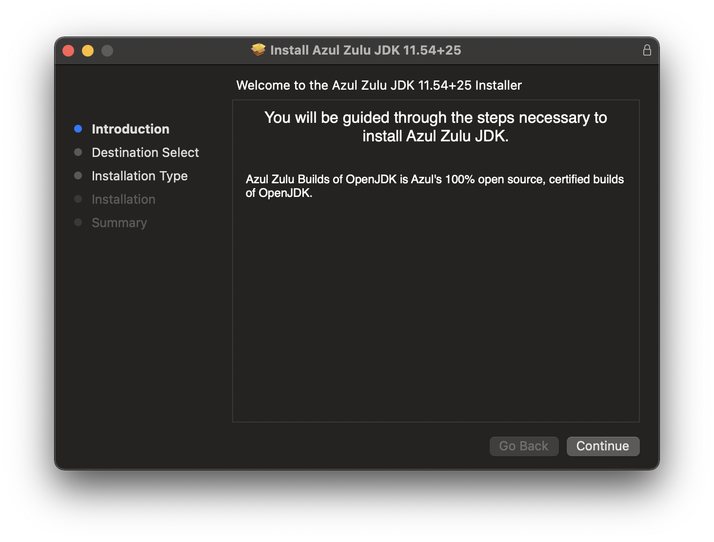install java 11 on mac - step 1